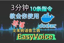 教你使用服务器搭建一个开源的文本转语音-EasyVoice -莱卡云