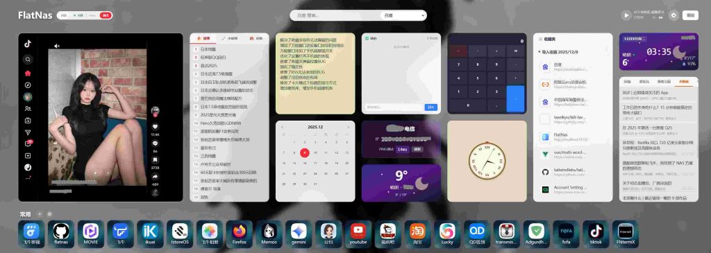 在服务器上用 Docker 快速部署 FlatNas:打造专属个人导航页-莱卡云